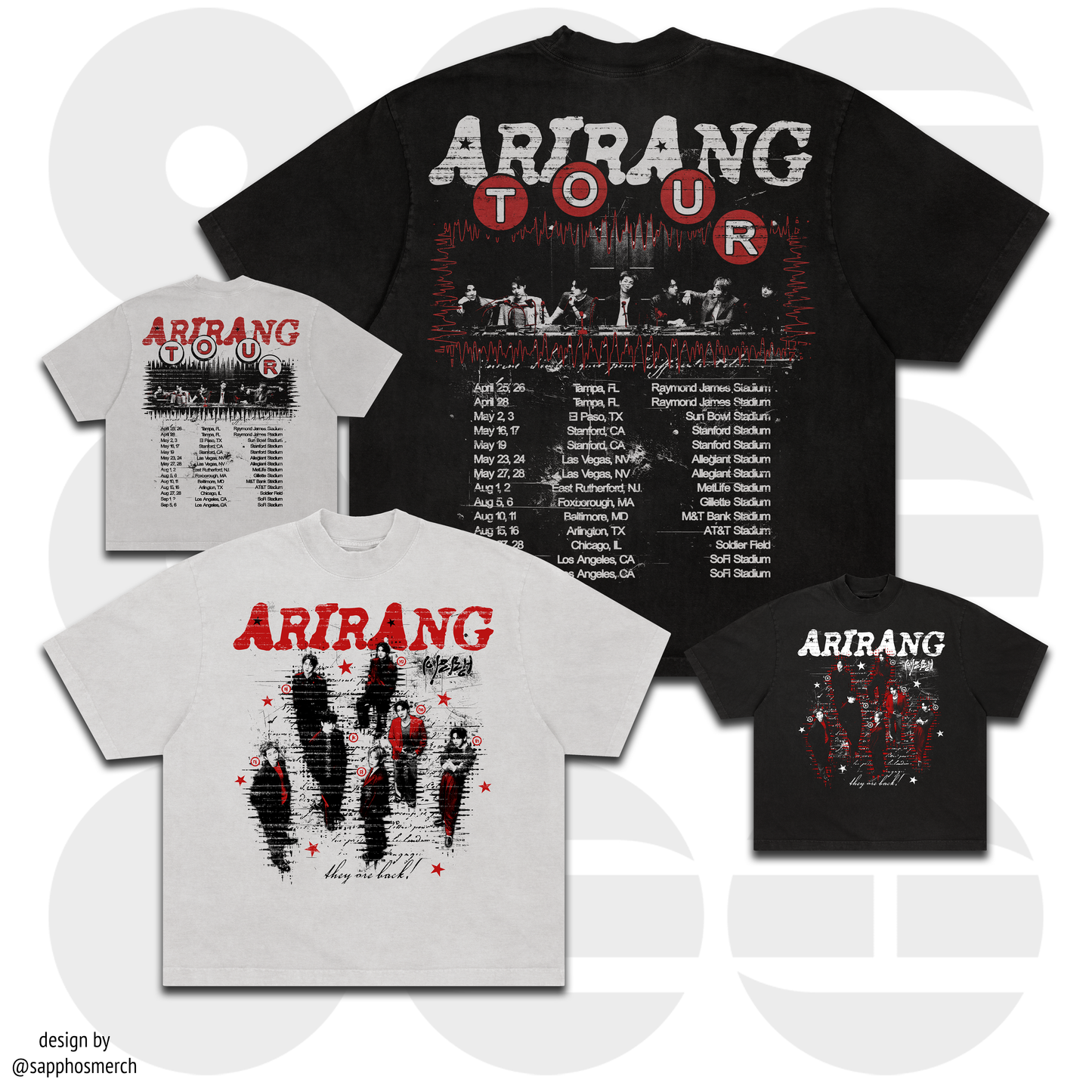 ARIRANG TOUR TEE x BTS x SAPPHOS